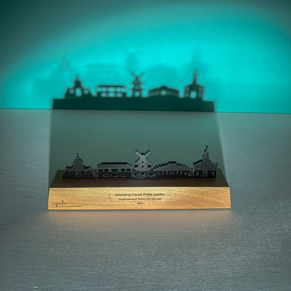 Ondernemer van het Jaar award – gepersonaliseerde houten trofee